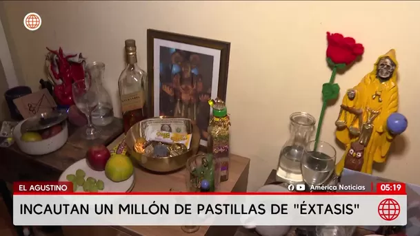 Incautan un millón de pastillas de éxtasis en El Agustino. Foto: Unidad de investigación