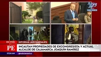 Fiscales realizan un megaoperativo en las que serían propiedades del actual alcalde de Cajamarca / Fuente: América Noticias