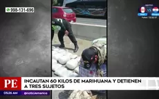Incautaron 60 kilos de marihuana y detienen a tres sujetos en La Libertad - Noticias de drogas