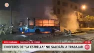 Incendian buses de empresa La Estrella en el Callao tras amenazas