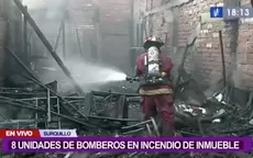 Surquillo: Bomberos controlan incendio en inmueble - Noticias de surquillo