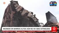 Incendio en Barrios Altos aún no ha sido extinguido. Foto y video: América Noticias