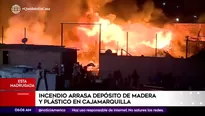 Incendio en SJL. América Noticias