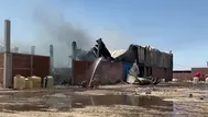 Incendio consume planta de aceite de oliva en Tacna