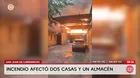 Incendio destruye casas y un almacén en San Juan de Lurigancho