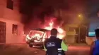 Incendio destruye dos buses de transporte público en Ventanilla