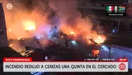 Incendio destruye quinta en el Cercado de Lima