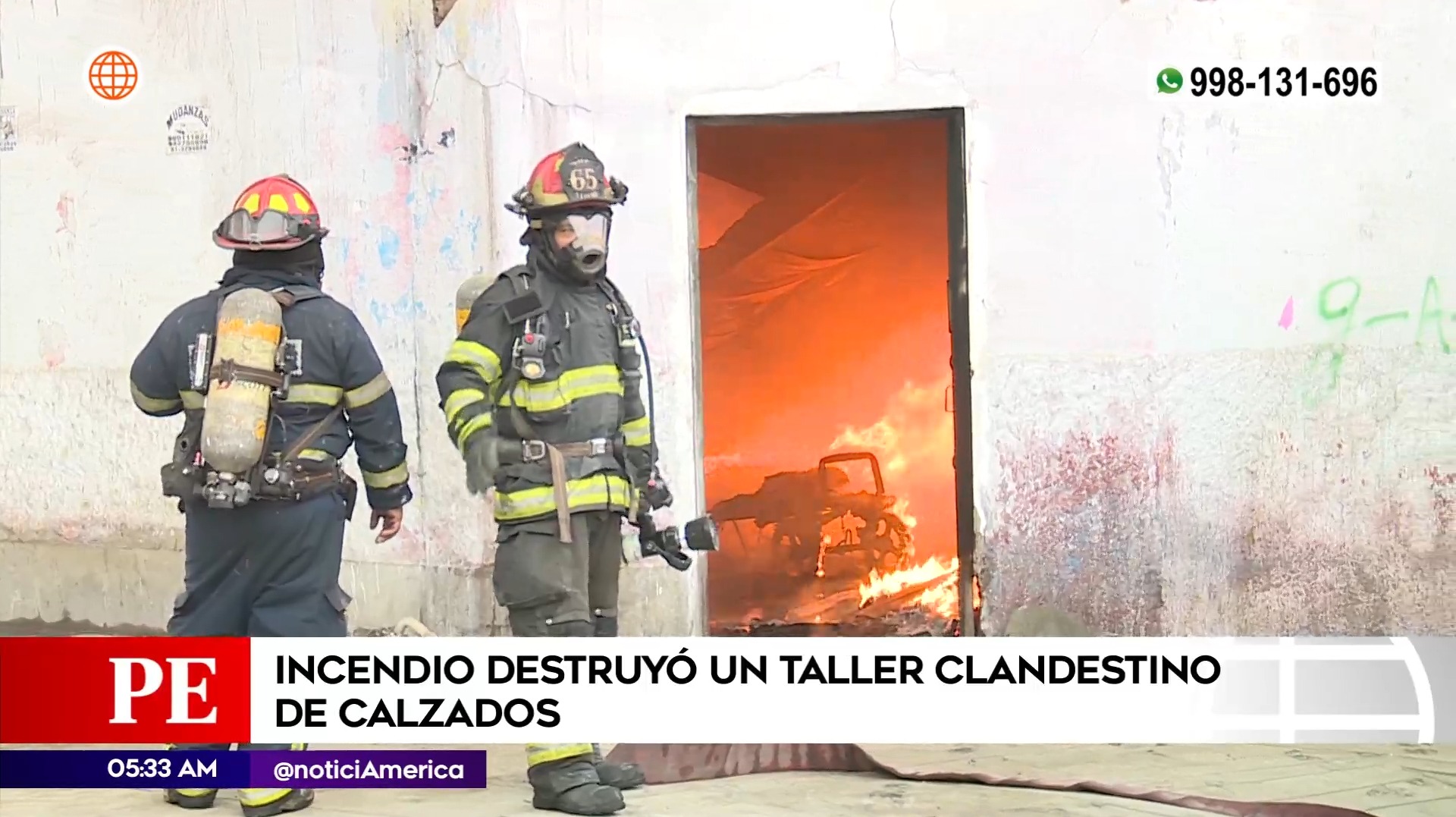 Los bomberos tuvieron dificultades para contener las llamas por la falta de hidrantes | América Noticias