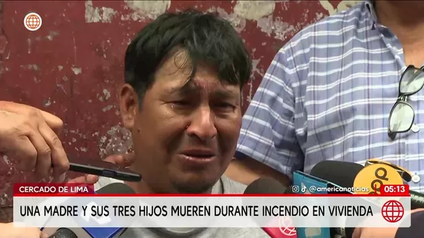 Incendio donde murieron 10 integrantes de una familia habría sido provocado. Foto: América Noticias