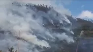 ¿Cómo afectó el incendio forestal el tránsito hacia el Vraem?