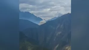 Incendio forestal cerca al parque arqueológico de Machu Picchu