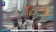 La Victoria: Incendio se registra en el emporio comercial de Gamarra