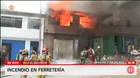 Villa El Salvador: Incendio de gran magnitud consume ferretería