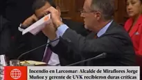 Presentación de alcalde de Miraflores ante Comisión del Congreso. Foto y video: América Noticias