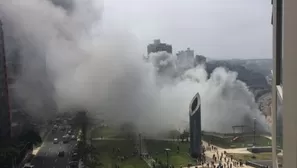 Incendio en Larcomar. América Noticias / Foto: Perú21