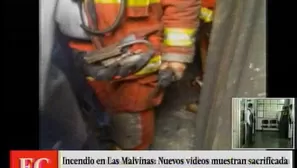 Nuevos videos sobre los bomberos en galería Nicolini. Video: América TV