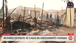 Incendio provocado destruye 30 viviendas en asociación de Pucusana. Foto y video: América Noticias