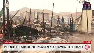Incendio provocado destruye 30 viviendas en asociación de Pucusana. Foto y video: América Noticias