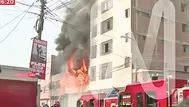 Incendio en el Rímac daña edificio de seis pisos cerca de grifo