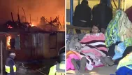 Más de 200 familias pasaron primera noche en carpas tras incendio
