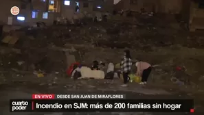 Incendio en Pamplona Alta deja más de 200 damnificados. Video: Cuarto Poder