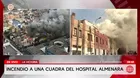 Incendio en La Victoria afecta zona cercana del Hospital Almenara