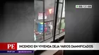 Incendio en vivienda deja varios damnificados en Independencia