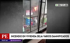 Incendio en vivienda deja varios damnificados en Independencia - Noticias de cortocircuito