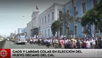 Miles de abogados se acercaron a votar. Foto-Video: Am&eacute;rica Noticias