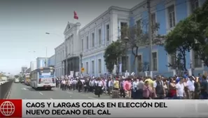 Miles de abogados se acercaron a votar. Foto-Video: Am&eacute;rica Noticias