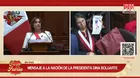 Incidentes durante mensaje a la Nación de Dina Boluarte