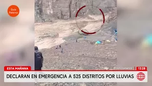 Indeci: 12 muertos y 525 distritos en emergencia por lluvias/ América Noticias