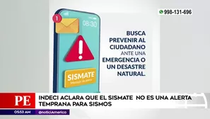 Indeci sobre sismos. Foto y video: América Noticias