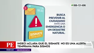 Indeci sobre sismos. Foto y video: América Noticias