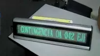 Aparato permite dar aviso sobre alerta de sismo y tsunami. Foto captura de  TV