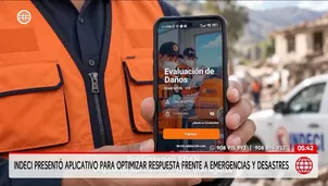 Indeci presenta alicativo EDAN Digital para emergencias. Foto y video: América Noticias