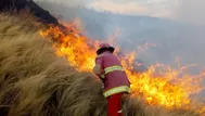 Indeci: Se registraron 591 incendios forestales en lo que va del año