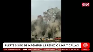 Indeci: Sismo provocó deslizamiento de tierra en la Costa Verde. Foto: Canal N / América Noticias