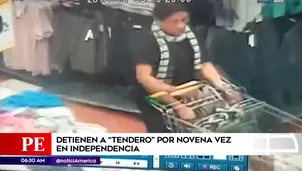 El delincuente ingresó a un supermercado para robar ropa. Foto: captura de TV