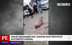 Independencia: Continúa búsqueda de chofer de combi que provocó accidente fatal - Noticias de busqueda