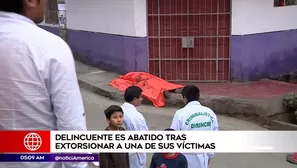 Delincuente fue abatido en Independencia. Foto: América Noticias