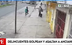 Independencia: Delincuentes golpean y asaltan a un anciano - Noticias de agua