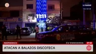Independencia: disparos frente a discoteca dejan mujer herida