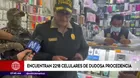 Independencia: Encuentran 2218 celulares de dudosa procedencia