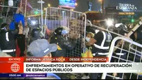 Desalojo en Independencia. Foto y video: América Noticias