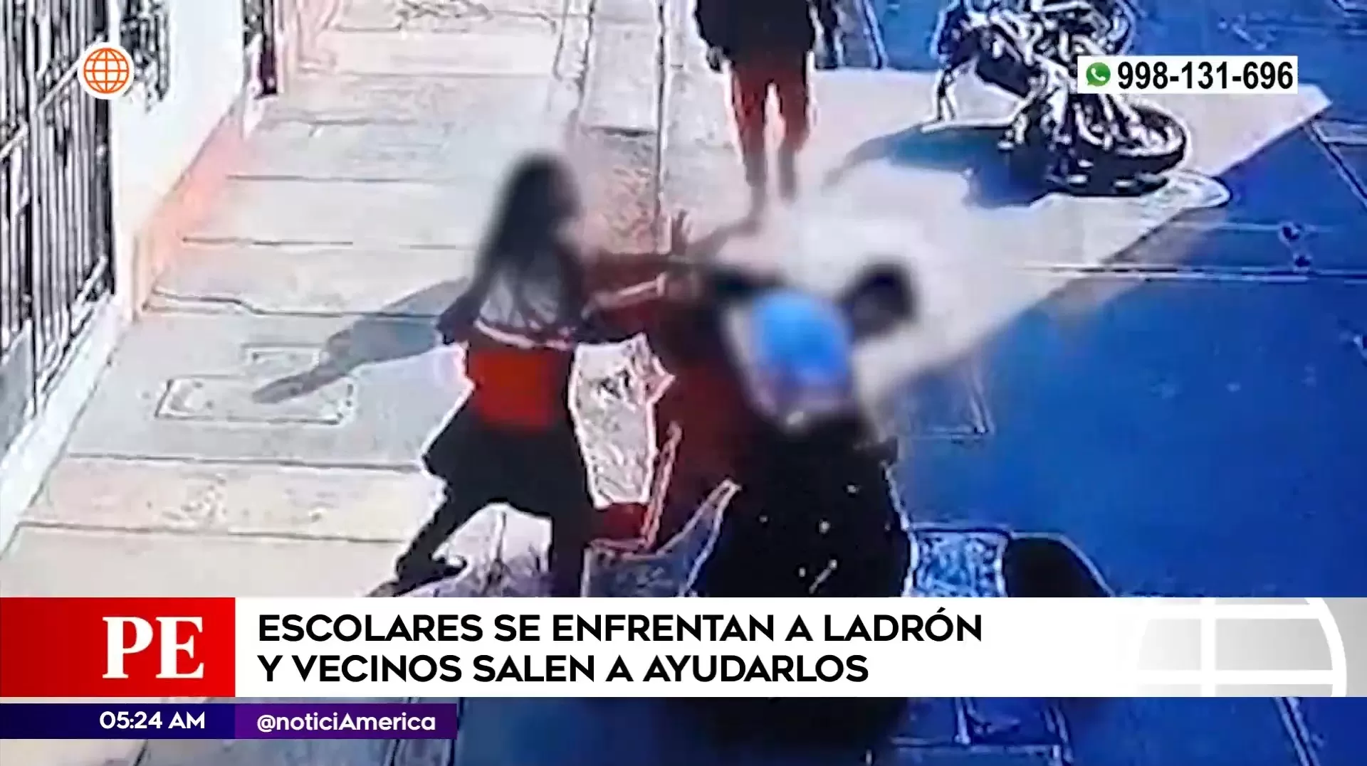 Escolares se enfrentaron a ladrón en Independencia. Foto: América Noticias