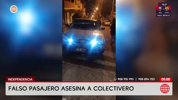 Asesinan a chofer de colectivo en Independencia tras ataque de falso pasajero. Foto: América Noticias Asesinan a chofer de colectivo en Independencia tras ataque de falso pasajero. Foto: América Noticias