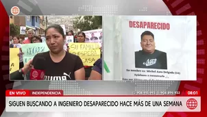 Familia busca a ingeniero Michel Asto Delgado desaparecido hace ocho días. Foto y video: América Noticias