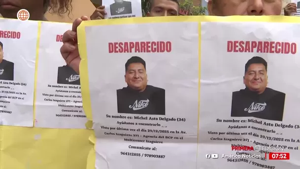 Familia busca a ingeniero Michel Asto Delgado desaparecido hace ocho días. Foto: América Noticias