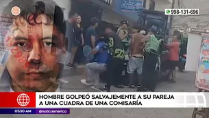 Sujeto golpeó a su pareja en Independencia. Foto y video: América Noticias